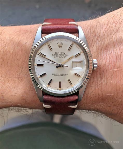 leather band rolex datejust|rolex datejust 36mm leather strap.